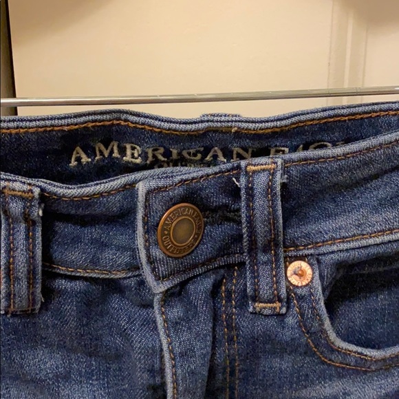 american eagle dark denim jean skirt - Picture 2 of 4